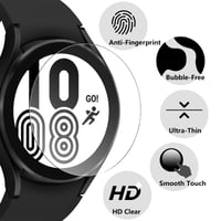 Bigqin Set de 6 folii de protecție pentru ecran pentru Samsung Galaxy Watch 7/6/5/4 44 mm, sticlă securizată HD, 9H, ultrasubțire, rezistentă la zgârieturi, transparentă 4