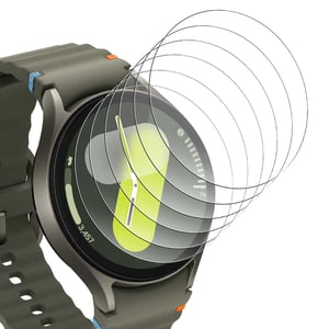 Bigqin 6 db Képernyővédő Samsung Galaxy Watch 7/6/5/4 44 mm-hez, HD Edzett Üveg, 9H, Ultravékony, Karcolásálló, Átlátszó