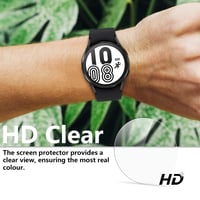 Bigqin Set de 6 folii de protecție pentru ecran pentru Samsung Galaxy Watch 7/6/5/4 44 mm, sticlă securizată HD, 9H, ultrasubțire, rezistentă la zgârieturi, transparentă 6