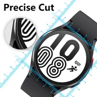 Bigqin Set de 6 folii de protecție pentru ecran pentru Samsung Galaxy Watch 7/6/5/4 44 mm, sticlă securizată HD, 9H, ultrasubțire, rezistentă la zgârieturi, transparentă 5