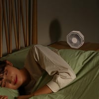 Bigqin USB Asztali Ventilátor 360° Forgó 3 Fokozat Halk Hexagon Lila 5