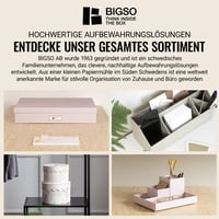 Zakladač na dokumenty BIGSO BOX OF SWEDEN ARCHIE A4 s 2 krúžkami a pákovým mechanizmom, čierny poťah s plátenným vzhľadom, na usporiadanie voľných listov 6