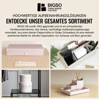 Bigso Box of Sweden Birger úložný box s 2 zásuvkami 33x25x14,5 cm – sivý 6