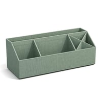 Stolný organizér BIGSO BOX OF SWEDEN ELISA – úložný box so 4 priehradkami na lístočky, kancelárske spinky, perá a drobnosti – drevovláknitá doska a papier – mätovo zelený 1