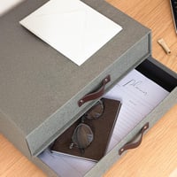 BIGSO BOX OF SWEDEN szürke fiókos irattartó szerveződoboz 2 fiókkal - Grey (Grey 2) 6