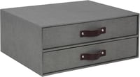 BIGSO BOX OF SWEDEN szürke fiókos irattartó szerveződoboz 2 fiókkal - Grey (Grey 2) 1