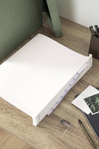 Set de dosare suspendabile BIGSO Johan 9441 – 8 dosare suspendabile din carton format A4, culoare albă, pentru diplome și documente 3