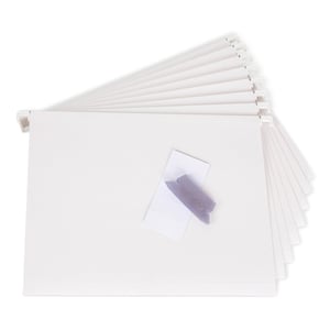 Set de dosare suspendabile BIGSO Johan 9441 – 8 dosare suspendabile din carton format A4, culoare albă, pentru diplome și documente