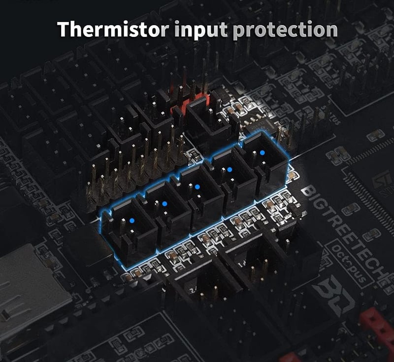 BIGTREETECH Octopus V1.1 32 Bit Vezérlőpanel 3D Nyomtatókhoz - 8 Meghajtó, TFT Érintőképernyő Támogatás, Clipper Firmware, Raspberry Pi Komp