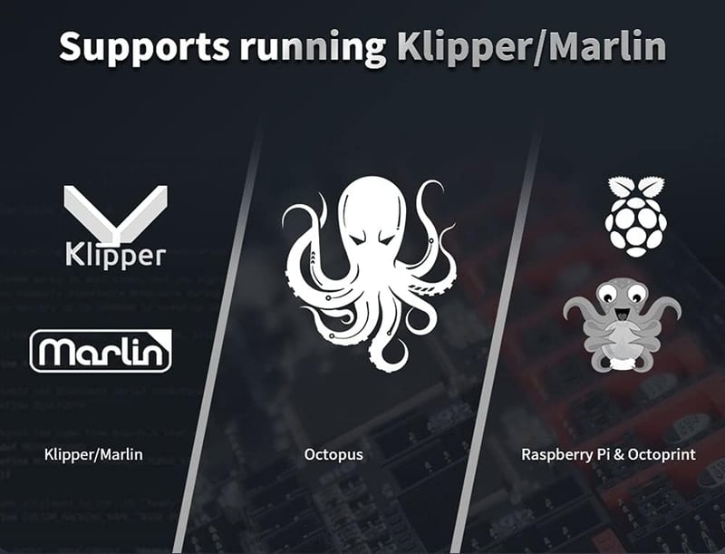 BIGTREETECH Octopus V1.1 3D nyomtató vezérlőkártya TMC2209 meghajtókkal és TFT50 érintőképernyővel
