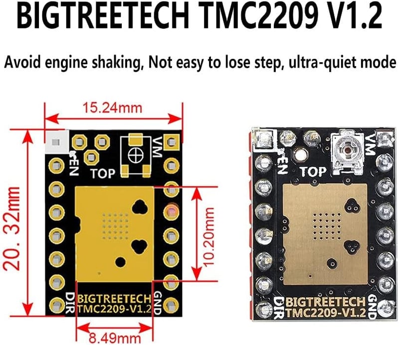 BIGTREETECH Octopus V1.1 3D nyomtató vezérlőkártya TMC2209 meghajtókkal és TFT50 érintőképernyővel
