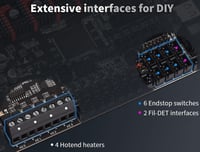 BIGTREETECH Octopus V1.1 Vezérlőpanel 8db TMC2208 UART Meghajtóval - 32 Bites, TFT Kijelzővel Kompatibilis, Klipper Firmware és Raspberry Pi 5
