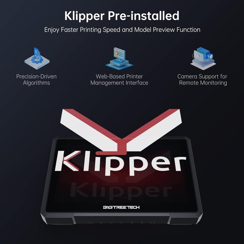 BIGTREETECH Pad 7 Klipper 7" Érintőképernyős Vezérlőpanel CB1 Processzorral - 3D Nyomtató Irányítópanel Ender-3 V2 Kompatibilis, CM4 Bővíthe