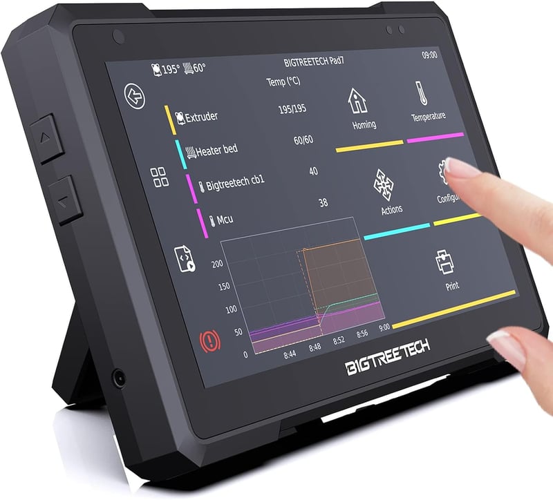 BIGTREETECH Pad 7 Klipper 7" Érintőképernyős Vezérlőpanel CB1 Processzorral - 3D Nyomtató Irányítópanel Ender-3 V2 Kompatibilis, CM4 Bővíthe