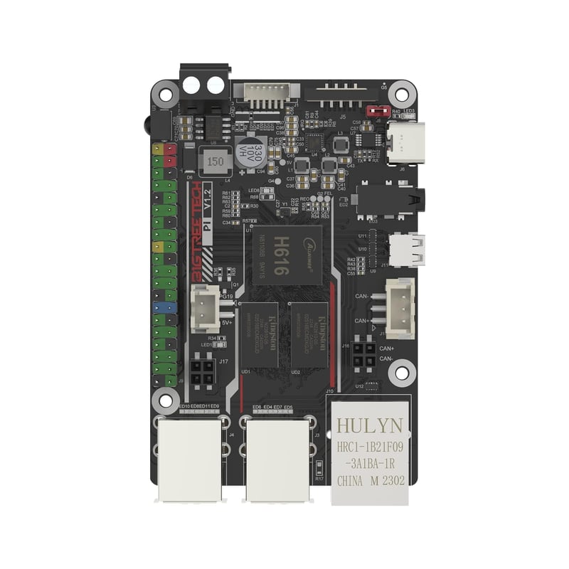 BIGTREETECH Pi V1.2 Kontrolna ploča 64bit Quad Core 1GB RAM, Kompatibilna s Klipperom, za 3D printere, Serije SKR/Octopus