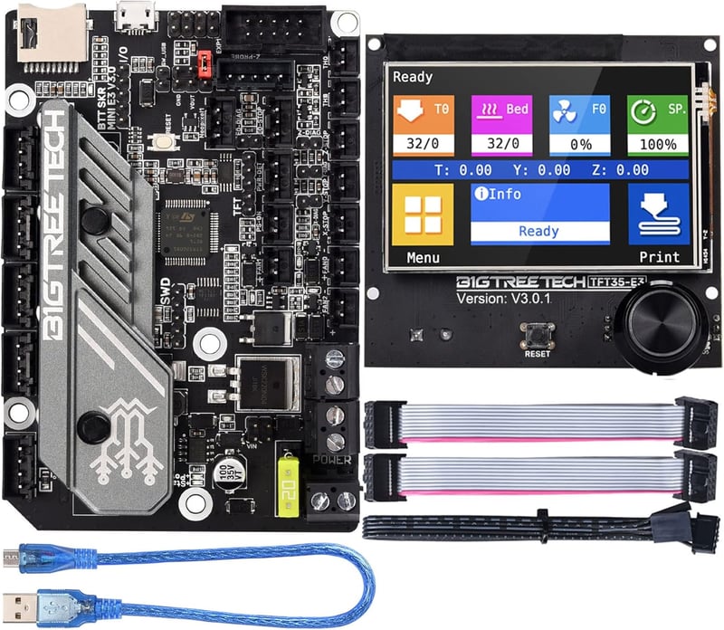 BIGTREETECH SKR Mini E3 V3.0 Vezérlőpanel + TFT35 E3 V3.0.1 Érintőkijelző - 3D Nyomtató Alkatrész Ender 3/Pro/V2 Modellekhez