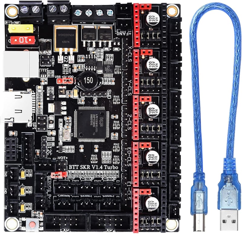 BIGTREETECH SKR V1.4 Turbo 32bit 3D nyomtató vezérlőpanel LCD/TFT kijelzővel