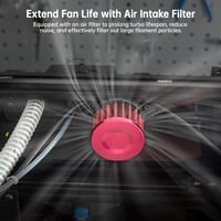BIGTREETECH Univerzális Turbo Kit 24V Fém Centrifugális Légfúvó - WS7040 BLDC Ventilátor 6.5 kpa, Vezérlővel és Légszűrővel 3D Nyomtatókhoz, 4