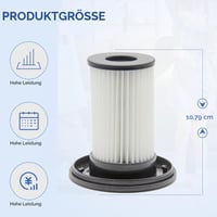 BIHARNT 2 ks náhradný filter pre vysávač Bosch Unlimited Gen2 Series 8 BKS8214W BSS825ALL BSS81POW1 BBS8214PET, náhradný diel 12036642 12023349 5