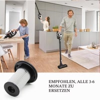 BIHARNT 2 ks náhradný filter pre vysávač Bosch Unlimited Gen2 Series 8 BKS8214W BSS825ALL BSS81POW1 BBS8214PET, náhradný diel 12036642 12023349 8