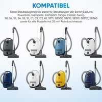 BIHARNT 35 mm podlahová hubica na vysávač kompatibilná s Miele S8 S6 S5 S4 S2 S1 C1 C2 C3 H1 Complete Compact Classic Swing S8000 S6000 S5000 S4000 S2000 S500 S140 3
