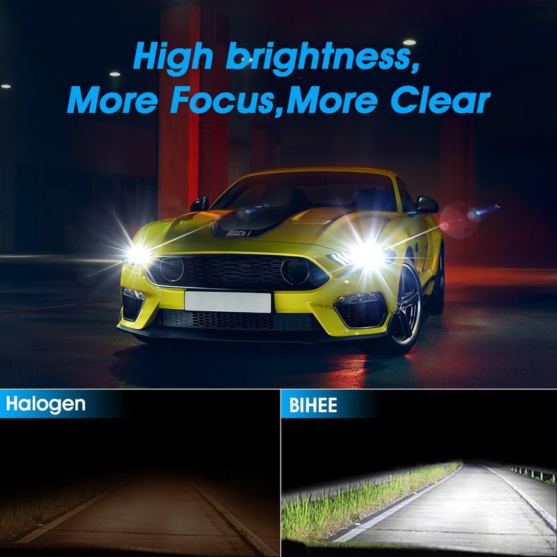 BIHEE D8S Xenon izzó 6000K fehér fény HID fényszóró 35W autó lámpa 2db