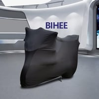 BIHEE univerzális motorkerékpár-takaró, nyújtható, fekete - 295x109x140 cm 7