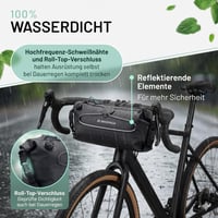 BIKEPACK brašna na riadidlá 9,5 l – bikepacking, gravel, cestný bicykel, MTB, e-bike 4
