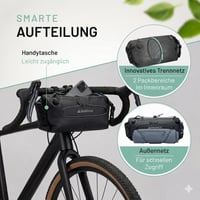 BIKEPACK brašna na riadidlá 9,5 l – bikepacking, gravel, cestný bicykel, MTB, e-bike 3