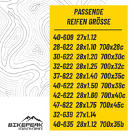 BikePeak 2 camere de aer pentru bicicletă 28 inch cu valvă Dunlop 40 mm - Cameră ETRTO 28/47-622/635 700C pentru biciclete Touring și Trekking 2
