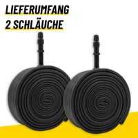 BikePeak 2 camere de aer pentru bicicletă 28 inch cu valvă Dunlop 40 mm - Cameră ETRTO 28/47-622/635 700C pentru biciclete Touring și Trekking 6