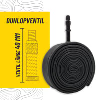 BikePeak 2 camere de aer pentru bicicletă 28 inch cu valvă Dunlop 40 mm - Cameră ETRTO 28/47-622/635 700C pentru biciclete Touring și Trekking 4
