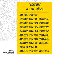 2 ks Cyklistická duša BikePeak Monty Shasta Trekking 28 palcov s ventilom Presta 40 mm, ETRTO 28/47-622/635, 700C, ventil SV Sclaverand 2