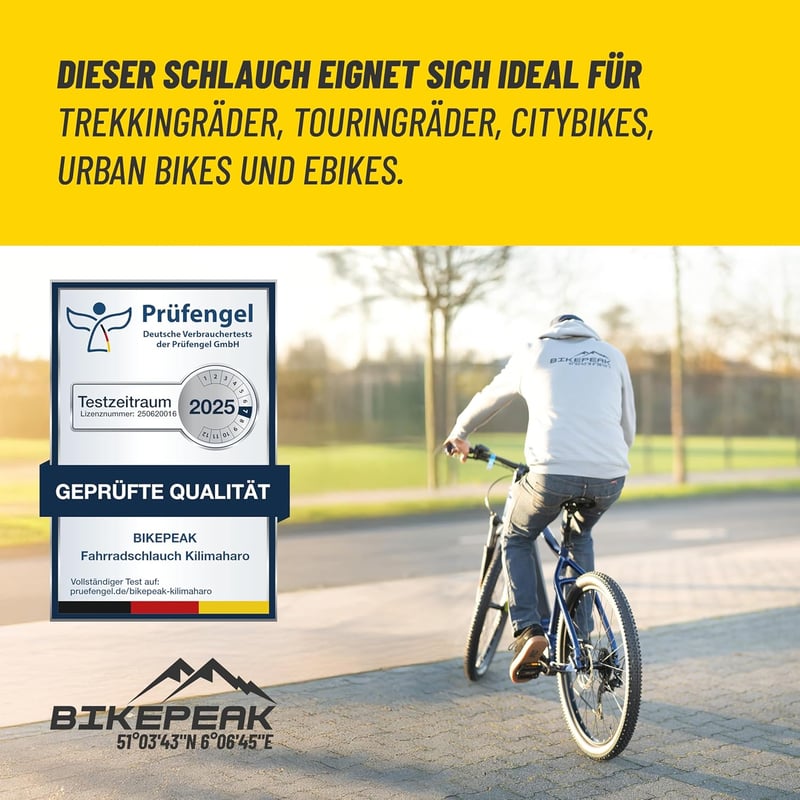 BikePeak MTB 29 28 27.5 Kerékpár Belső Gumi Schrader Szelep 40mm 2db
