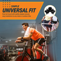 Șa de bicicletă pentru femei Bikeroo Albă - Șa lată cu căptușeală din spumă moale - Pentru biciclete cruiser, trekking, MTB și cu viteze - Include husă impermeabilă și unelte de montaj 7