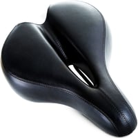 Șa de bicicletă pentru femei Bikeroo Albă - Șa lată cu căptușeală din spumă moale - Pentru biciclete cruiser, trekking, MTB și cu viteze - Include husă impermeabilă și unelte de montaj 1