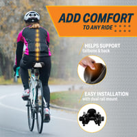 Șa de bicicletă pentru femei Bikeroo Albă - Șa lată cu căptușeală din spumă moale - Pentru biciclete cruiser, trekking, MTB și cu viteze - Include husă impermeabilă și unelte de montaj 3
