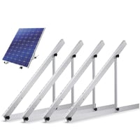 BILIJI Univerzalni Set Nosača za Solarne Panele - 114 cm, Podesivi Kut Nagiba, Krovni Nosači za Panele od 100W-600W, 2 Para 1