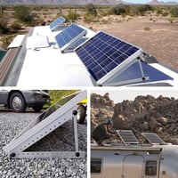 BILIJI Univerzális Napelem Tartókonzol Szett - 114 cm, Állítható Dőlésszögű Tetőrögzítés 100W-600W Panelekhez, 2 Pár 6