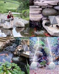 Biling 2.5W Napelemes Tólevegőztető Akkumulátorral - 3 Üzemmódú Oxigénpumpa Kerti Tavakhoz, Akváriumokhoz és Medencékhez, Víz Keringtetéshez 2