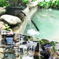 Biling 20 cm rozsdamentes kerti tó vízesés szett 2500 L/h szivattyúval 6