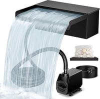 Biling rozsdamentes acél vízesés szett szivattyúval és szűrővel, 40W, 2500 l/h - 30 cm 1