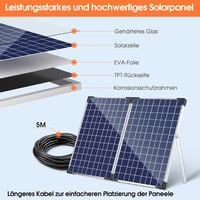 Biling 35W napelemes kerti szökőkút 1500 L/h szivattyúval, 4 fúvókával és szűrővel 2