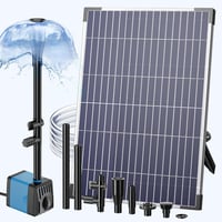 Pompă solară pentru fântână de grădină Biling - 12 W, 450 L/h, cu 4 duze 1