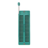 Soclu ZIF IC BIlinli pentru testare DIP, pas 2,54 mm, tip cu sudare, universal 16 20 24 28 40 pini, verde 5
