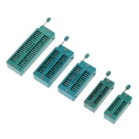Soclu ZIF IC BIlinli pentru testare DIP, pas 2,54 mm, tip cu sudare, universal 16 20 24 28 40 pini, verde 3