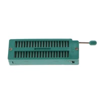 Soclu ZIF IC BIlinli pentru testare DIP, pas 2,54 mm, tip cu sudare, universal 16 20 24 28 40 pini, verde 6
