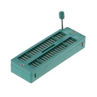 Soclu ZIF IC BIlinli pentru testare DIP, pas 2,54 mm, tip cu sudare, universal 16 20 24 28 40 pini, verde 8