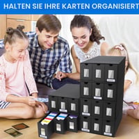 Cutie de Depozitare pentru Carduri BILIPLE pentru 18000+ Cărți, Deck Box pentru MTG Commander cu 48 de Separatoare Colorate, pentru Depozitarea Cardurilor TCG, PTCG și Sportive 7