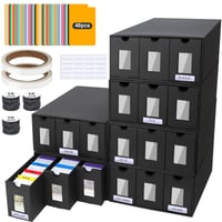 Cutie de Depozitare pentru Carduri BILIPLE pentru 18000+ Cărți, Deck Box pentru MTG Commander cu 48 de Separatoare Colorate, pentru Depozitarea Cardurilor TCG, PTCG și Sportive 1